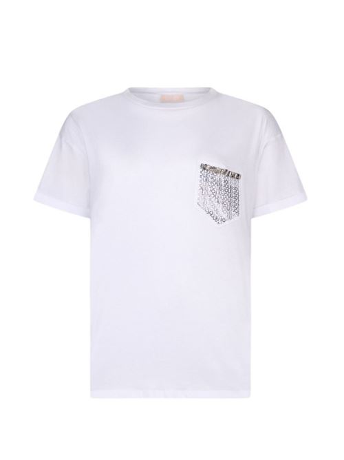 T-shirt with jewel pocket Liu Jo | WA6372JS923.P9444